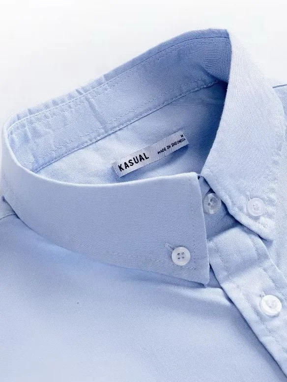 Basic Oxford Maya Blue Shirt