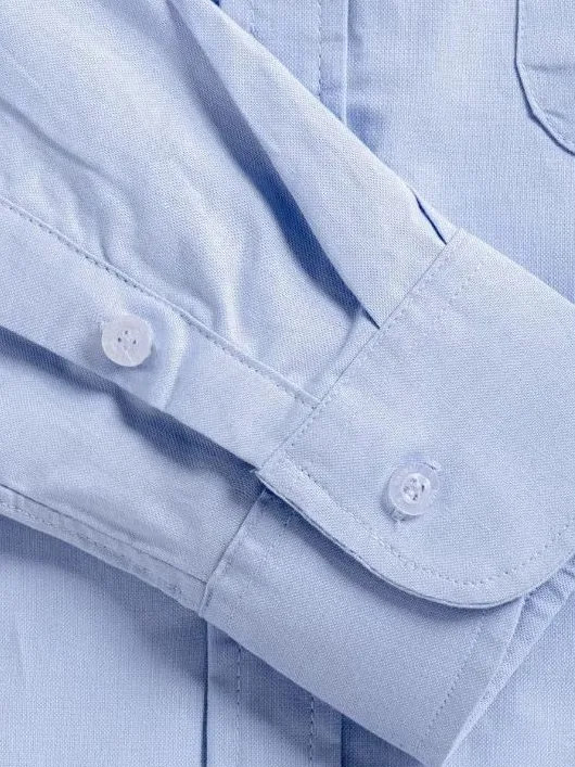 Basic Oxford Maya Blue Shirt