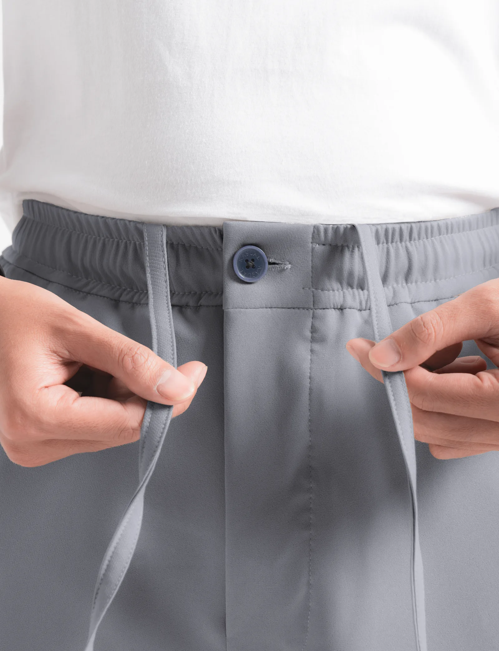 Grey Smart Wide Pant