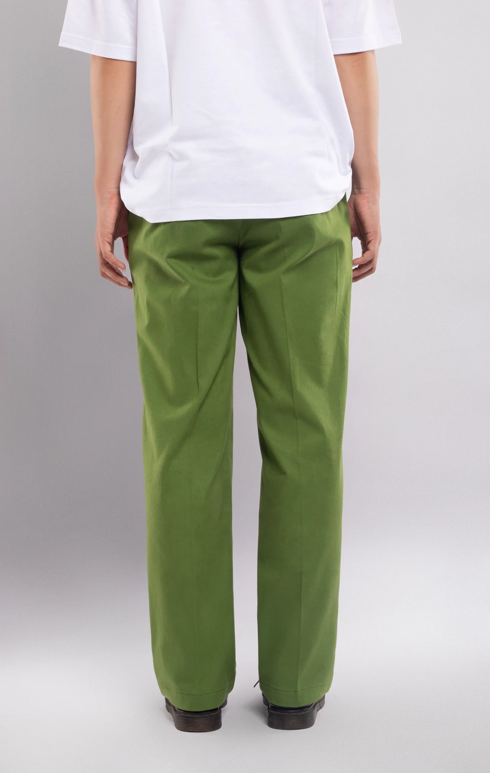 Green Chino Wide Pant