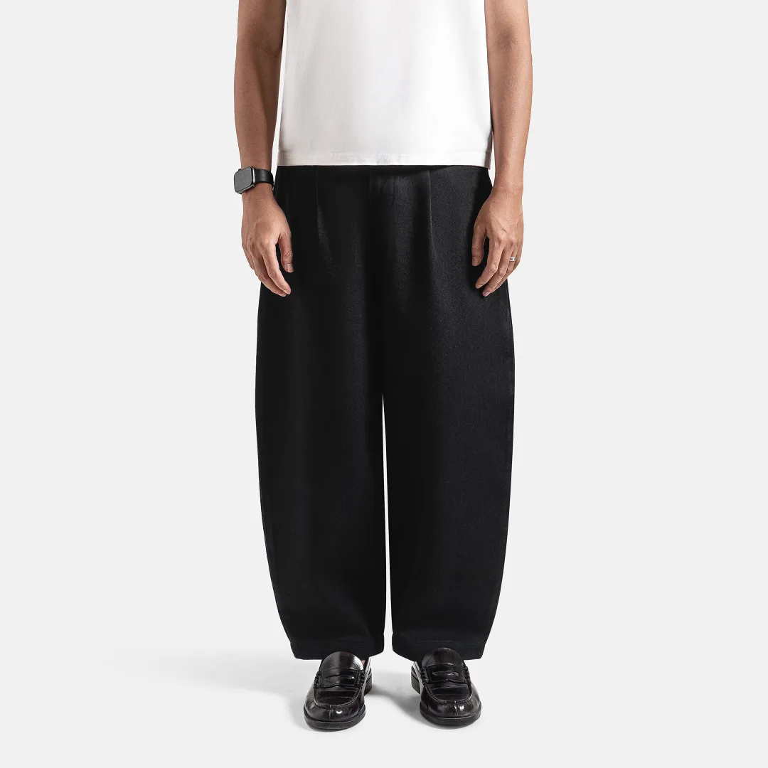 Black Barrel Jeans Pant