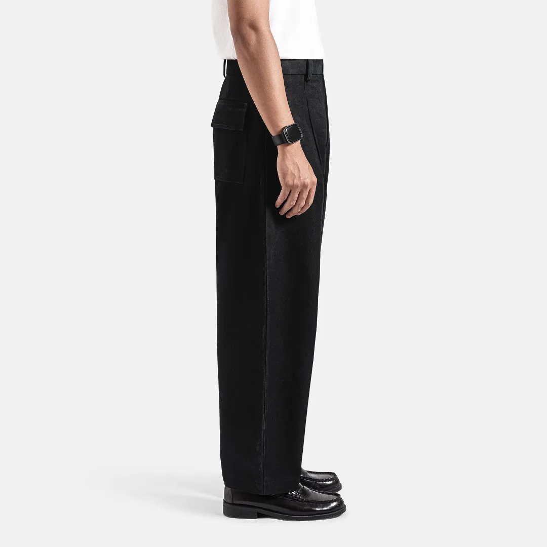 Black Barrel Jeans Pant