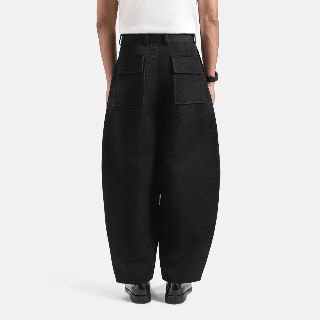 Black Barrel Jeans Pant