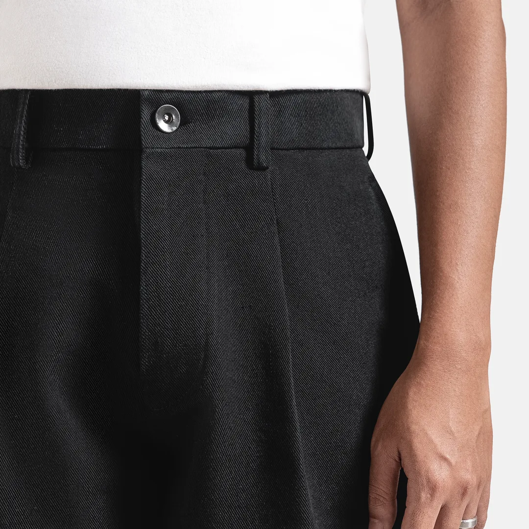 Black Barrel Jeans Pant