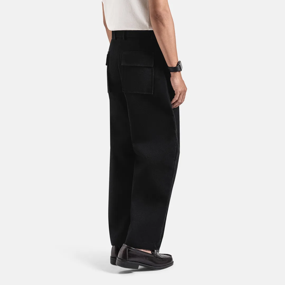 Dark Navy Barrel Jeans Pant