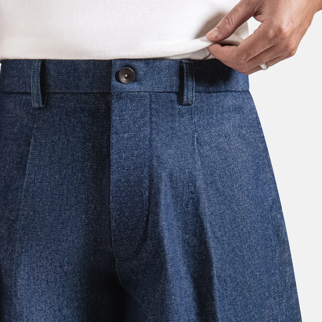 Dark Navy Barrel Jeans Pant