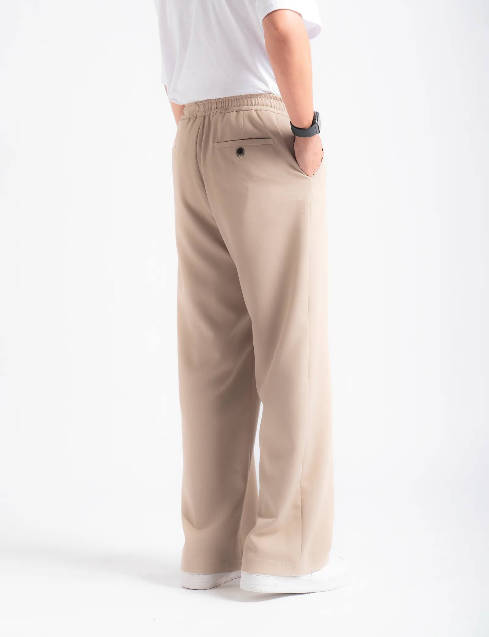 Cream Smart Wide Pant