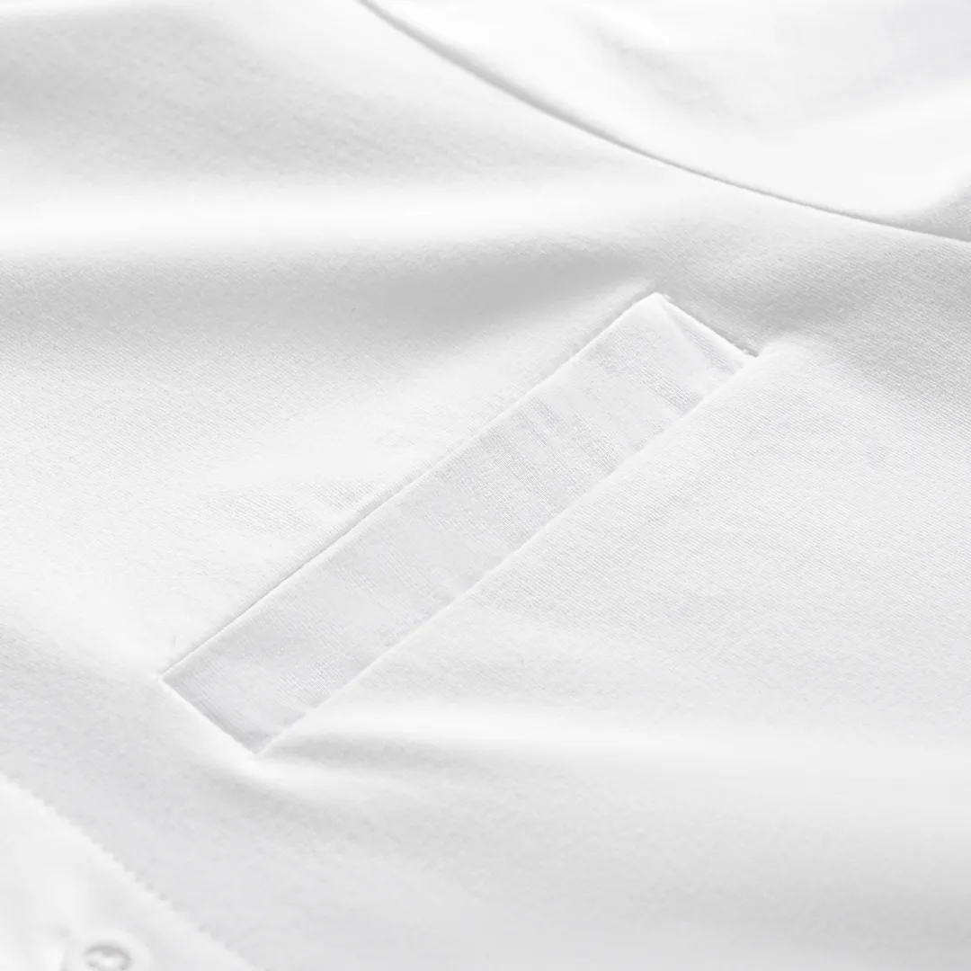 Kasual Kemeja Baju Koko White Cozy Lengan Pendek