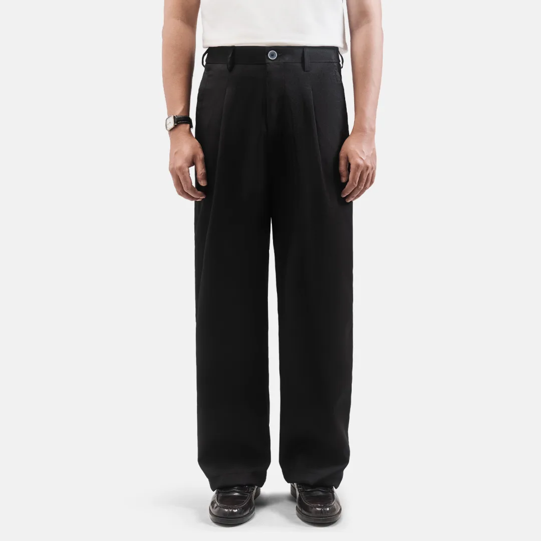 Black Regular Comfort Pant