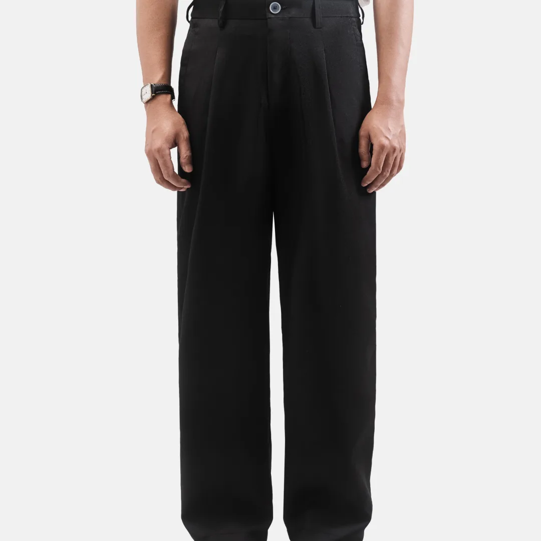 Black Regular Comfort Pant