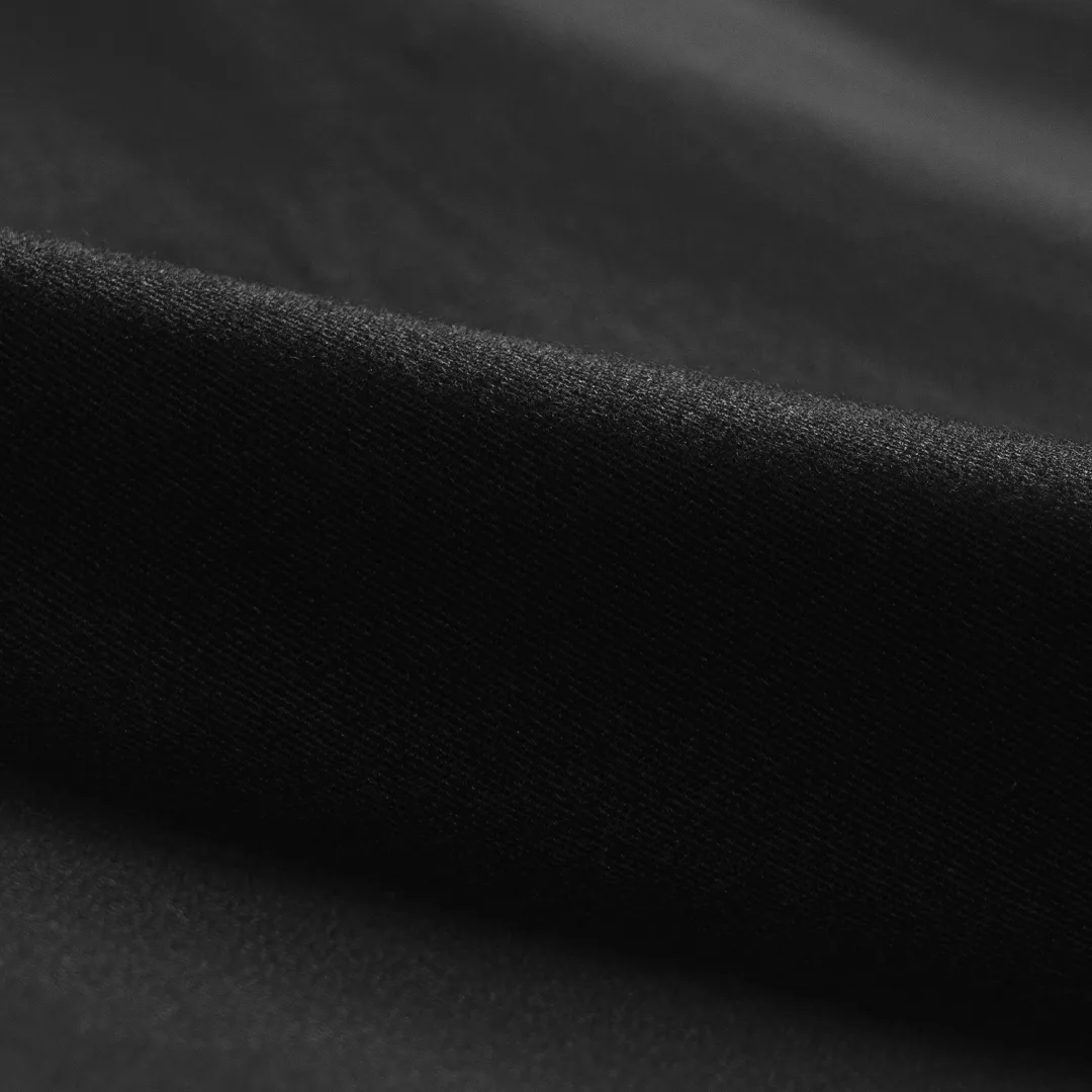 Black Refine Double Zipper Jacket