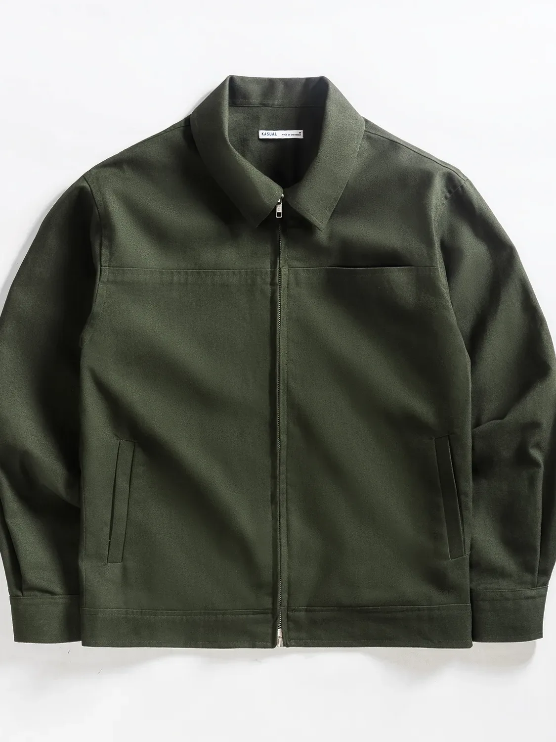 Army Refine Double Zipper Jacket