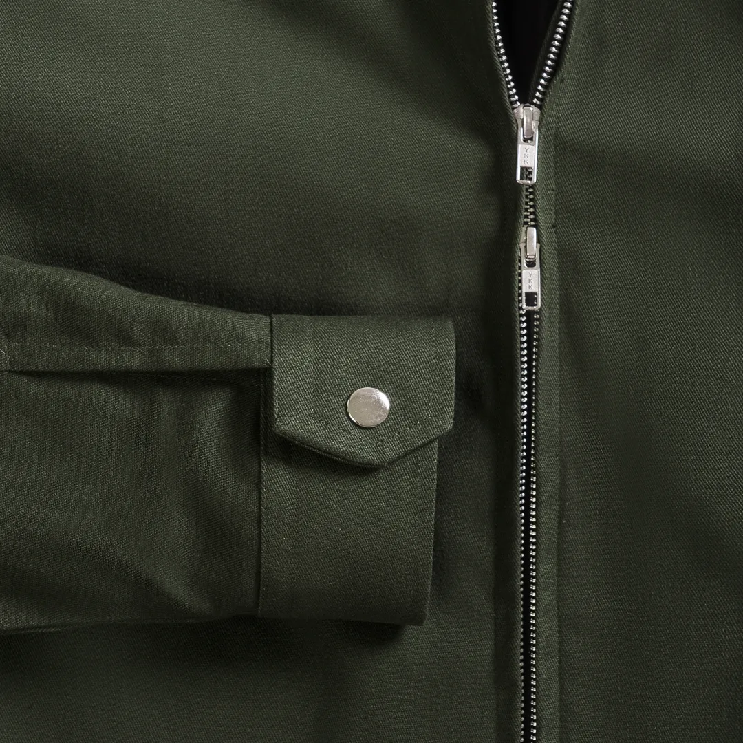 Army Refine Double Zipper Jacket