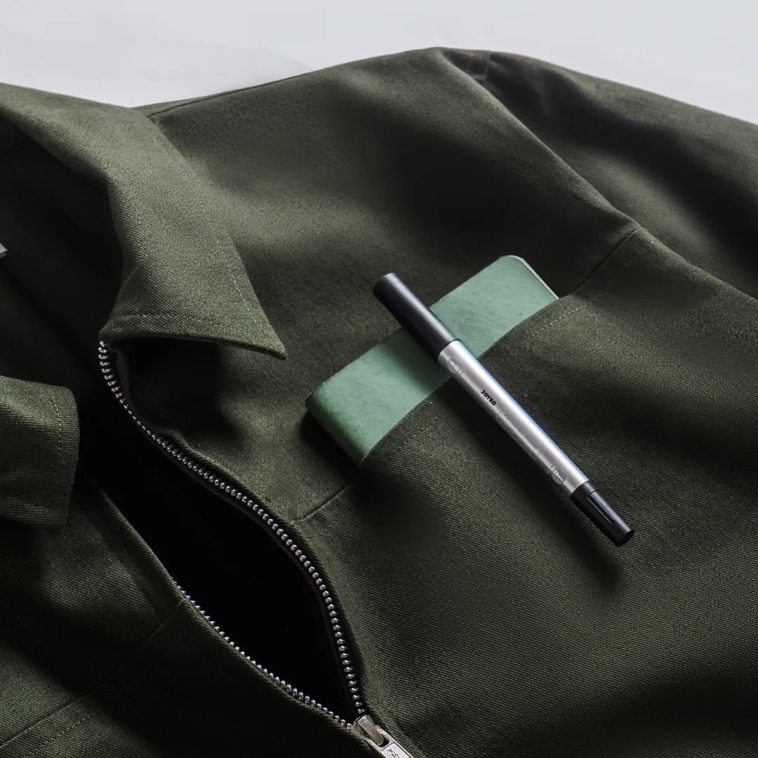 Army Refine Double Zipper Jacket