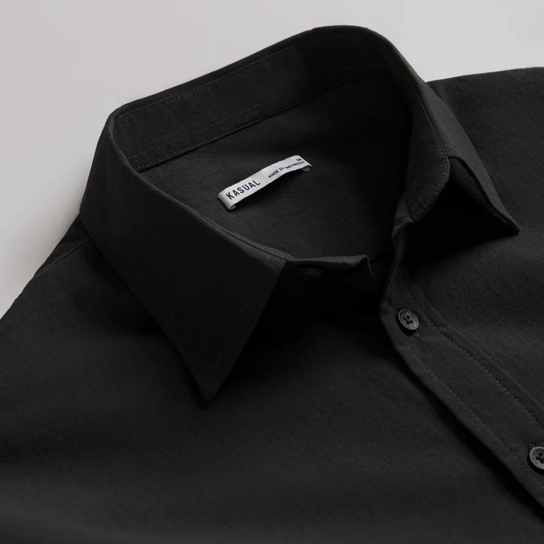 Ease Linen Shirt Black