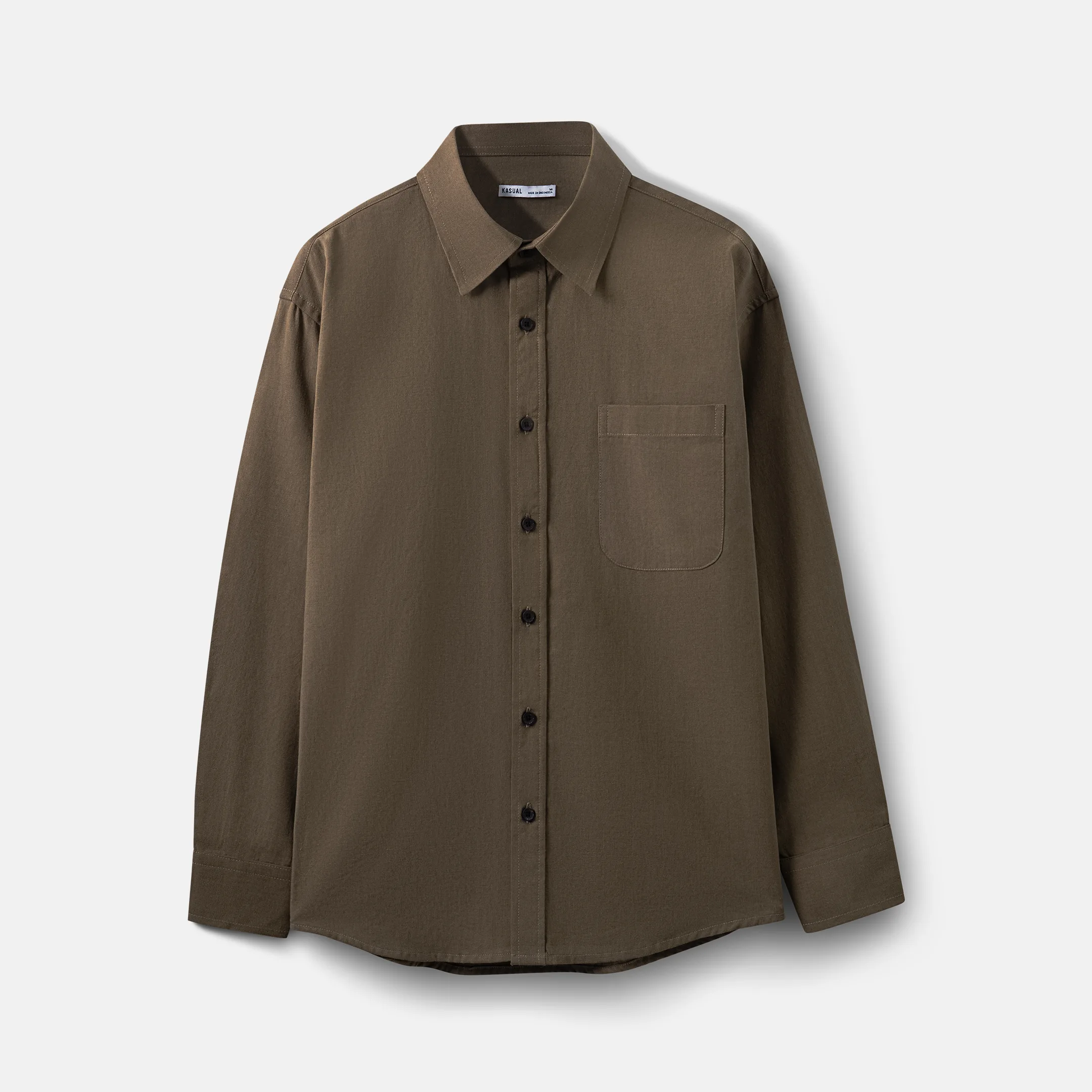 Ease Linen Shirt Brown