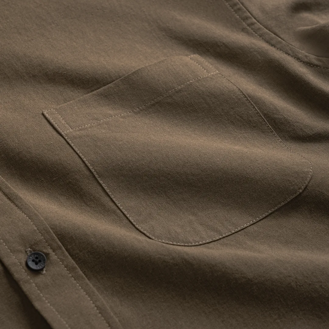 Ease Linen Shirt Brown