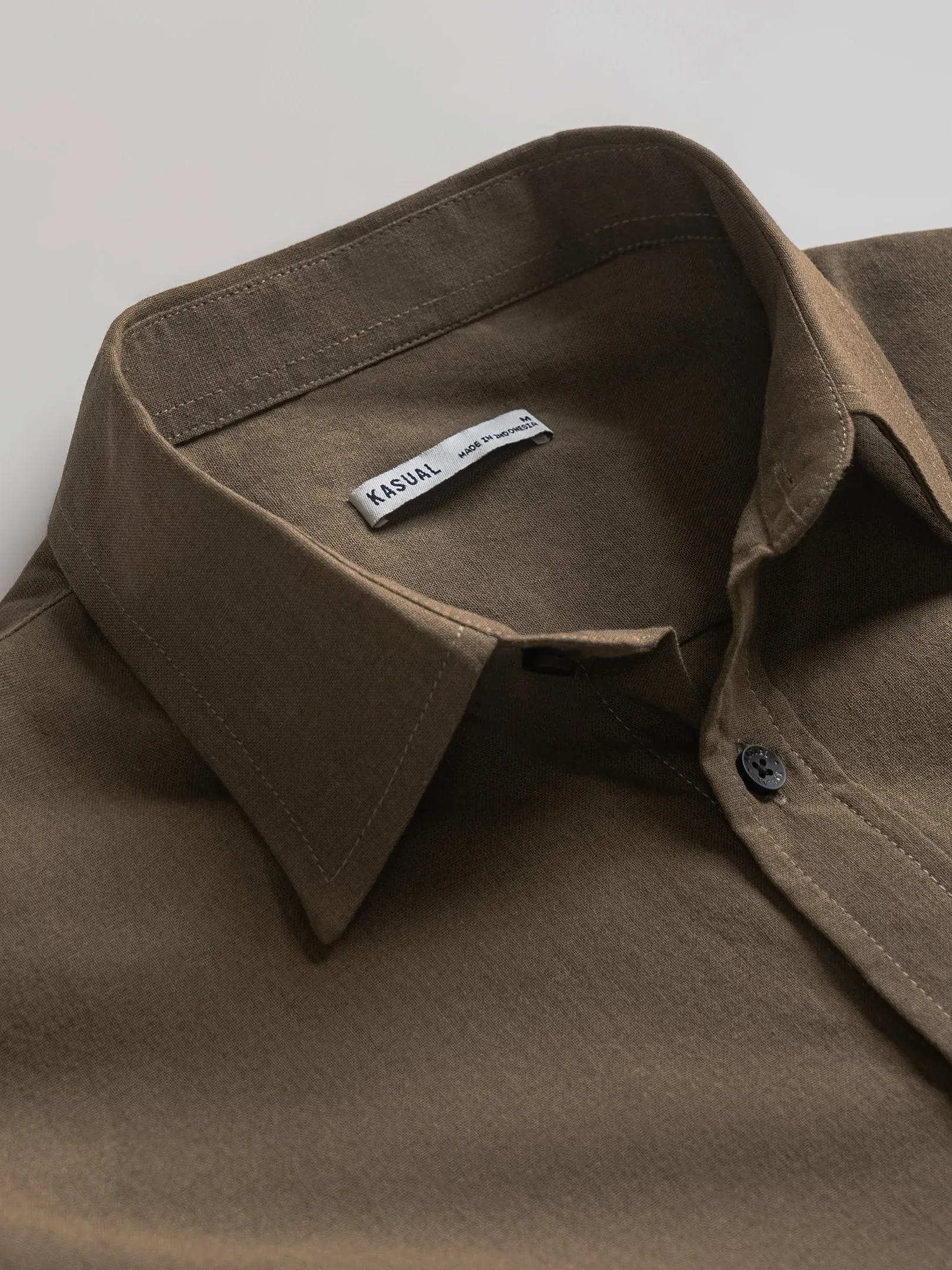 Ease Linen Shirt Brown