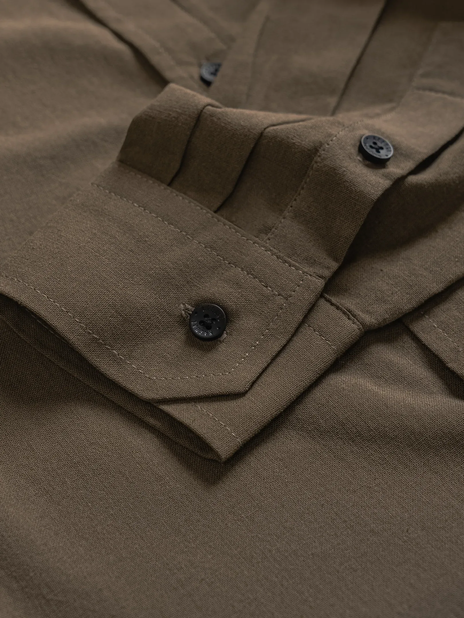 Ease Linen Shirt Brown