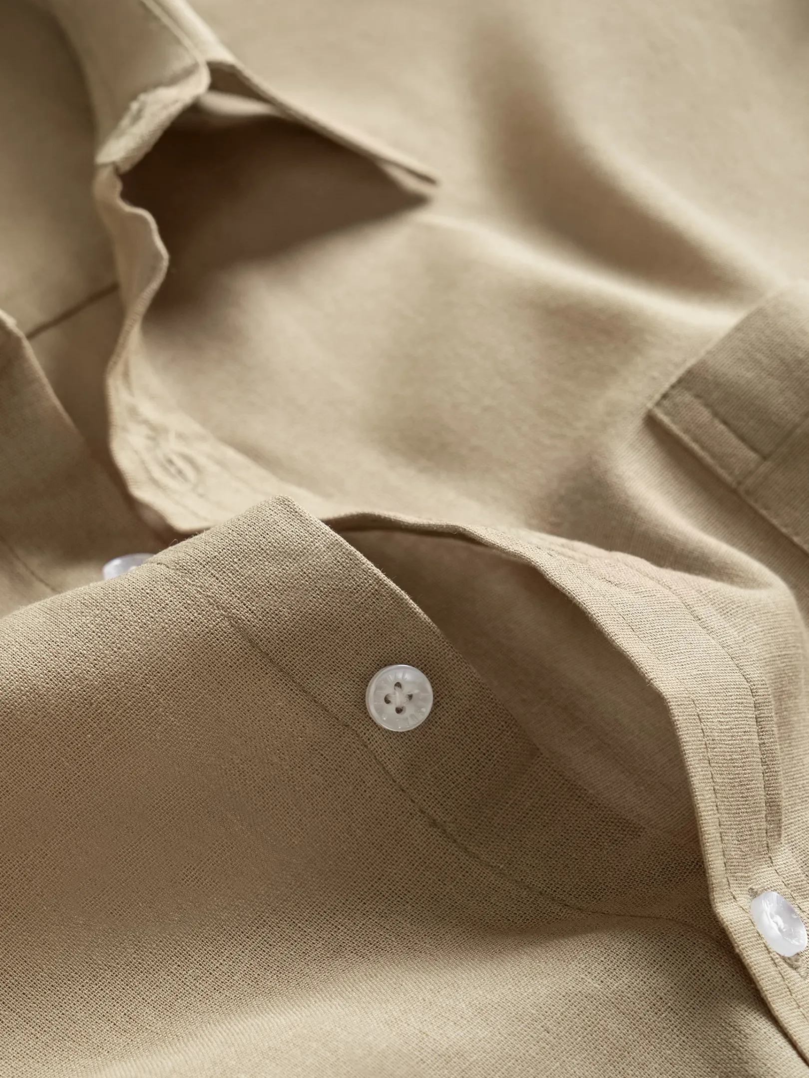 Ease Linen Shirt Mocca