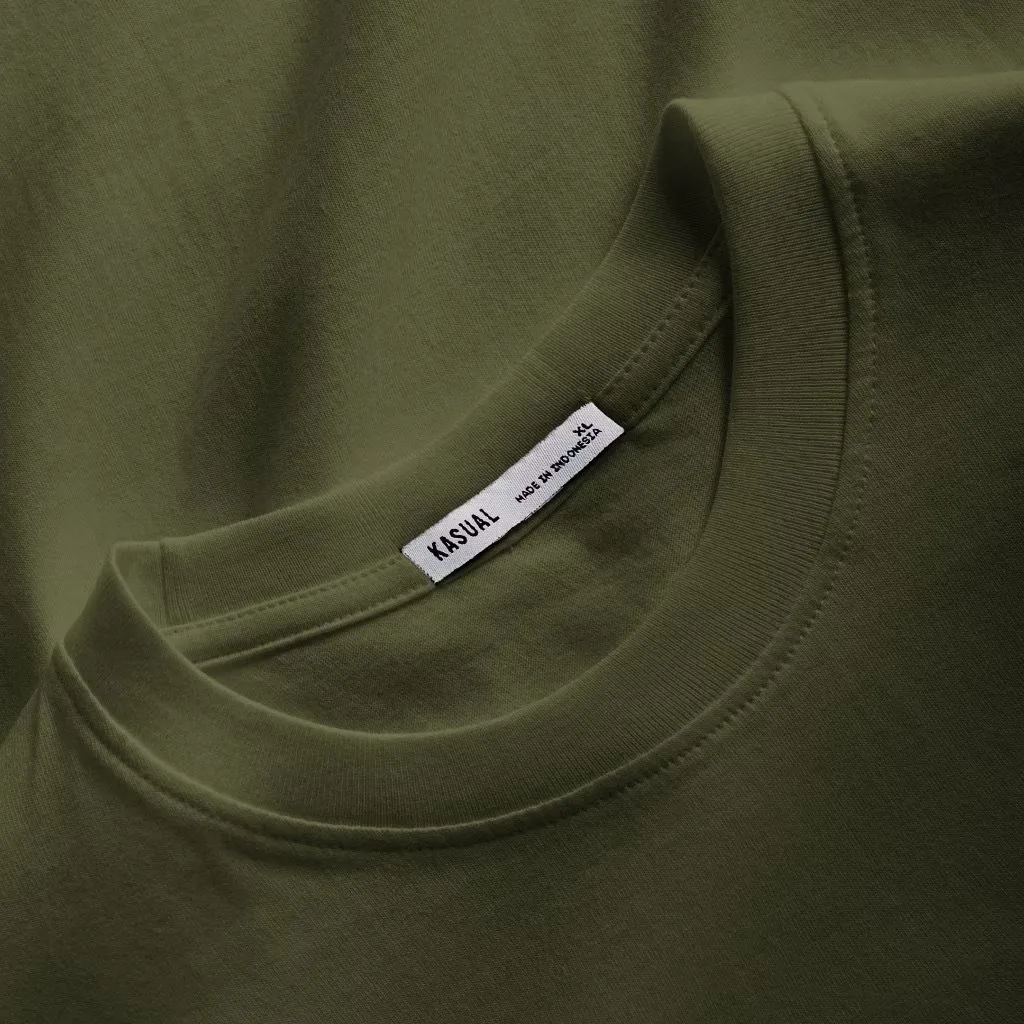 Crew Military Green Tee