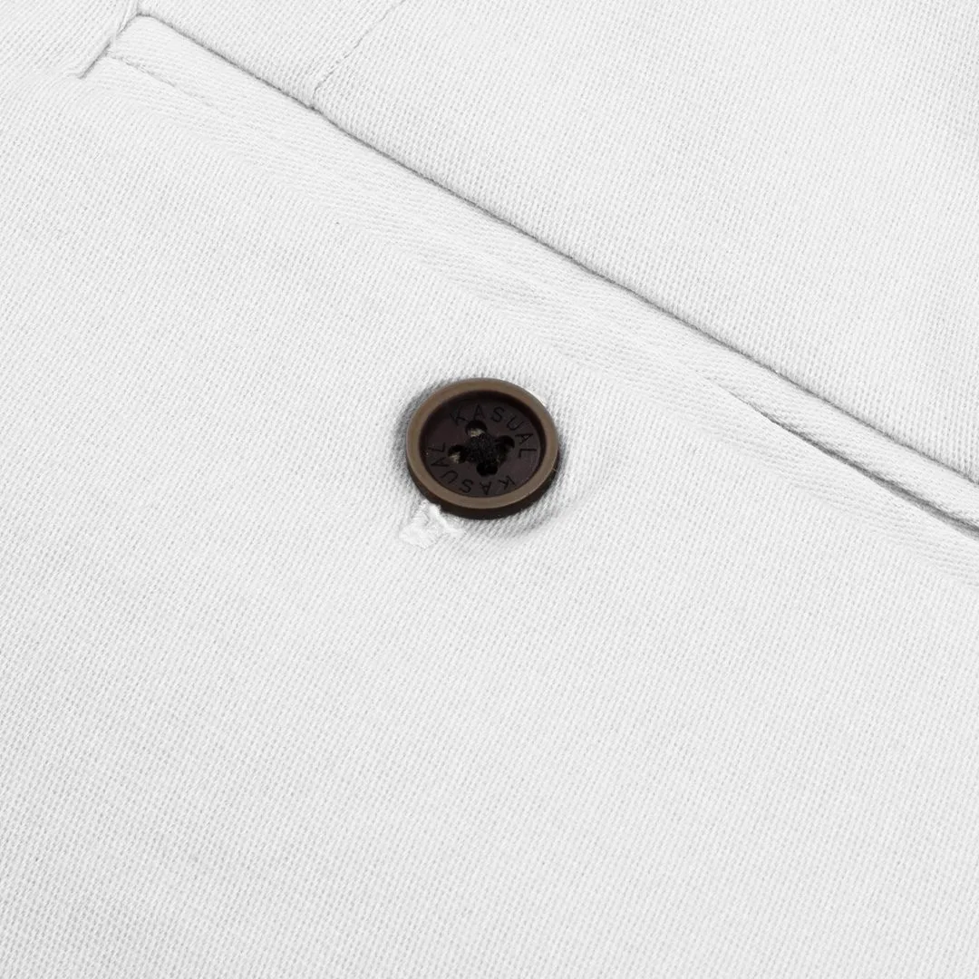 White Chino Short