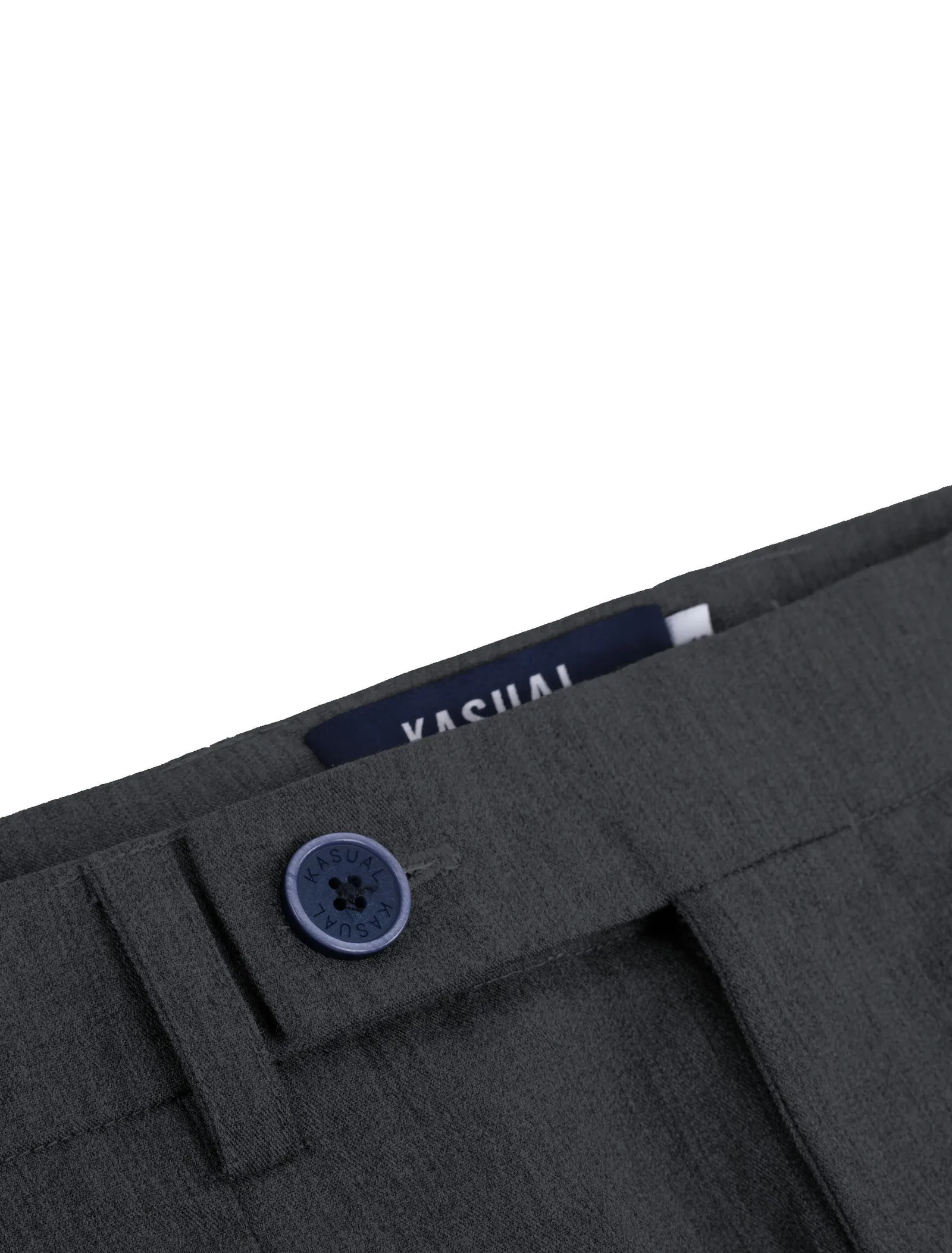 Dark Grey Smart Waist Ankle Pant
