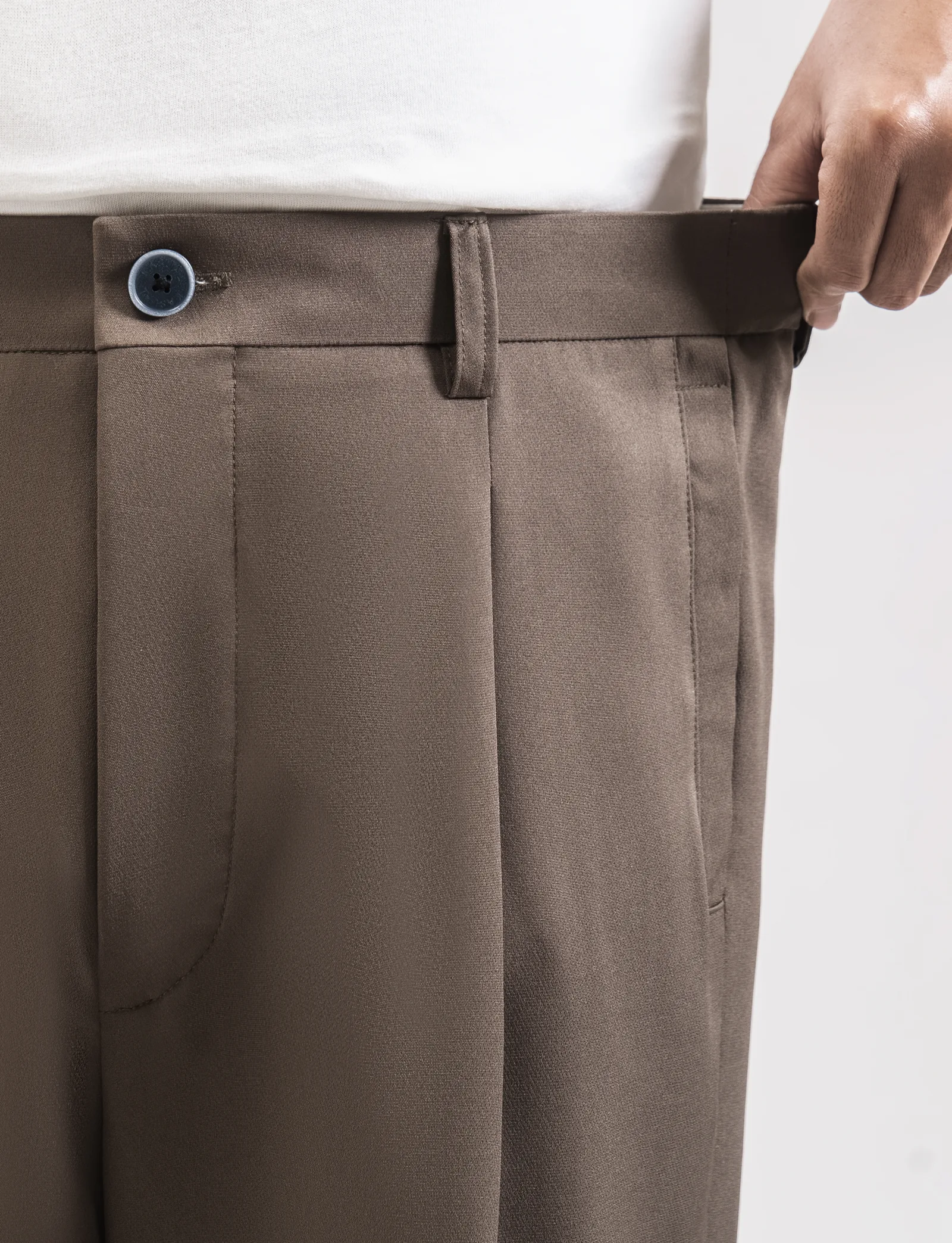 Kasual Regular Comfort Sage Brown Pants