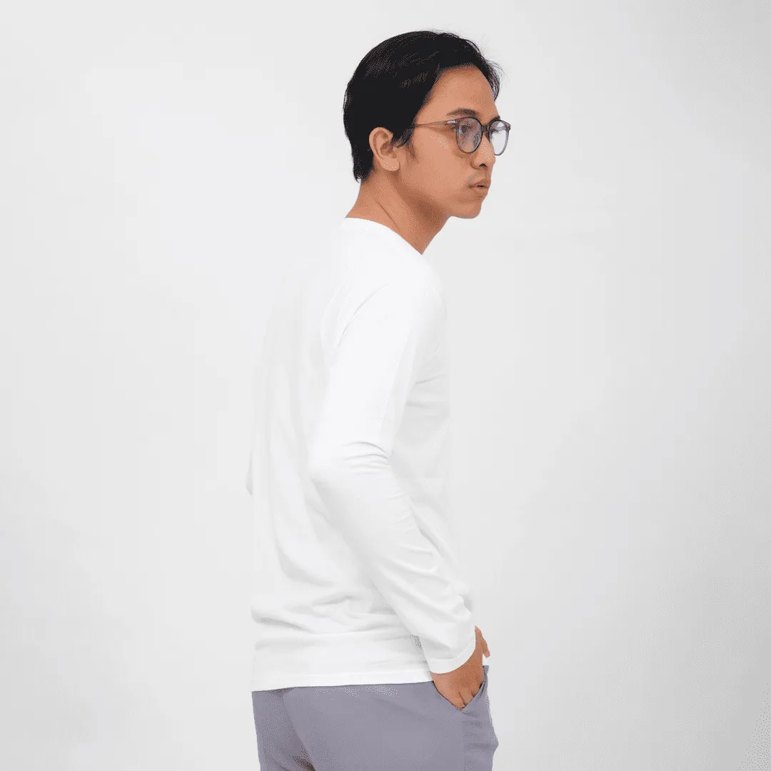 Long Crew White Tee