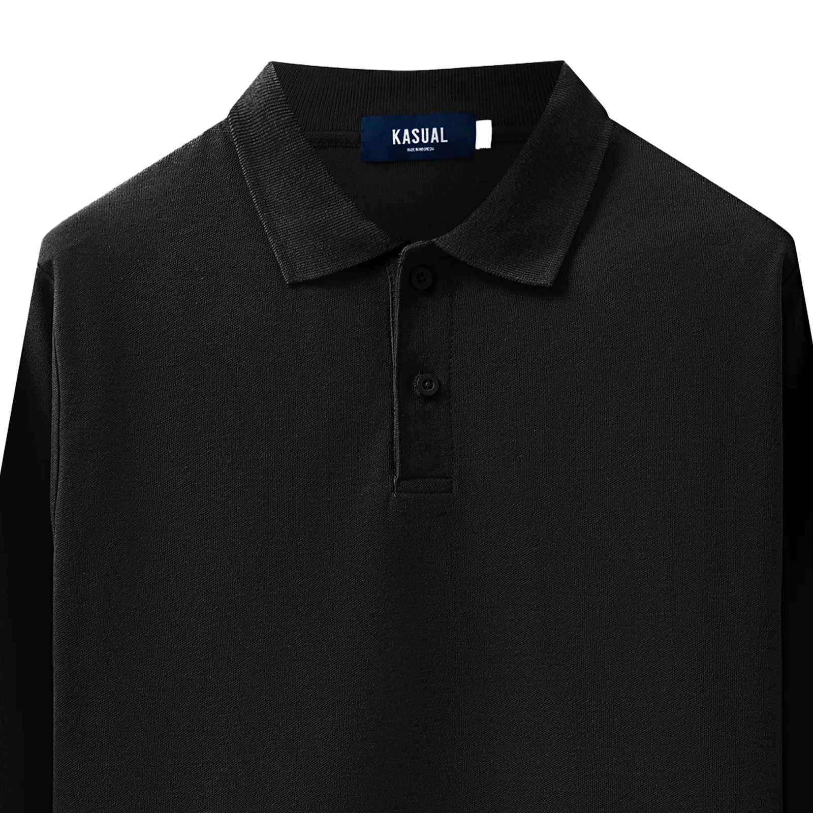 Panjang Rise Polo Black