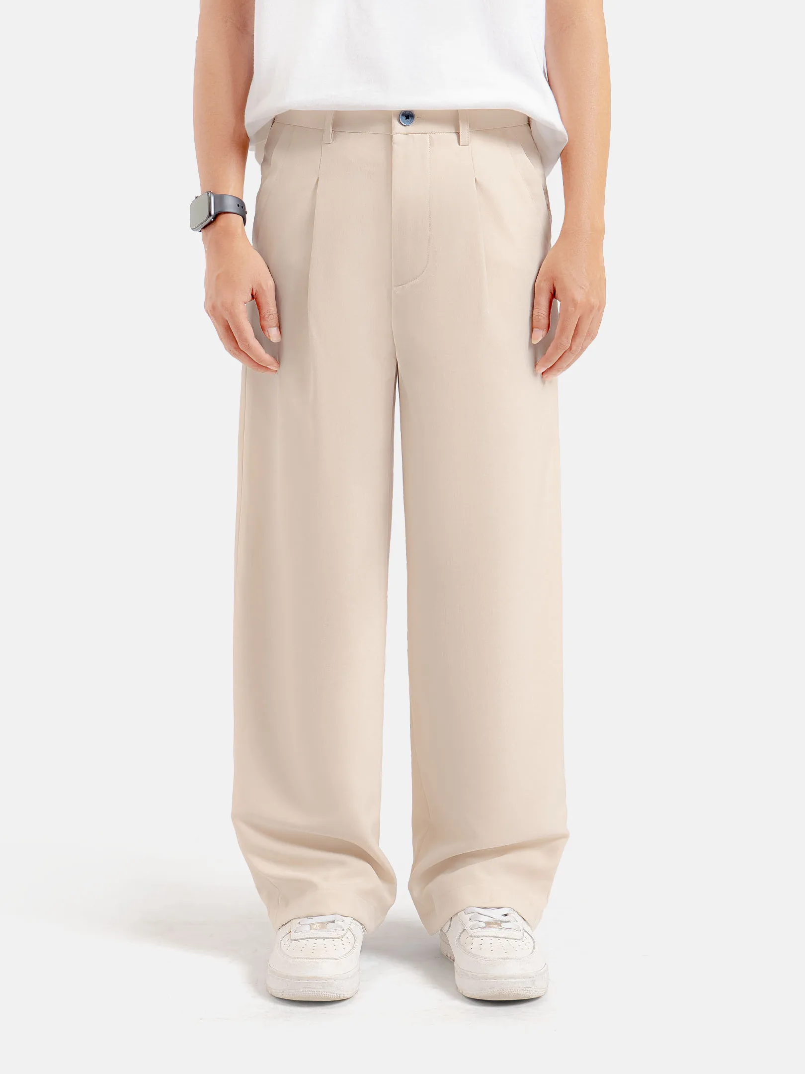Cream Prime Wide Pant