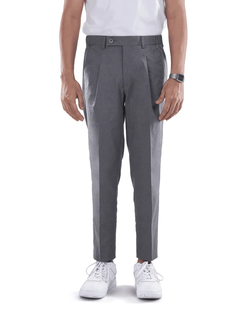 Grey Smart Waist Ankle Pant