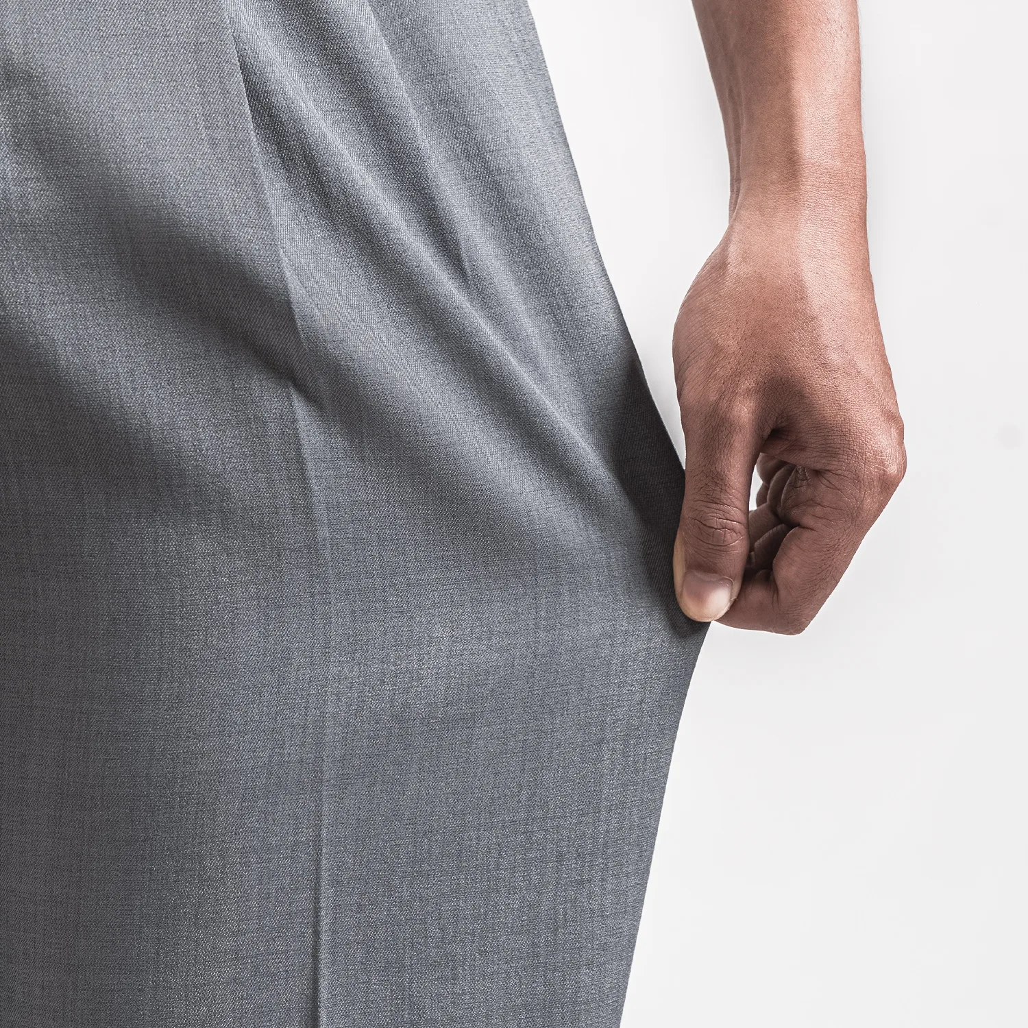 Formal Pearl Grey Ankle Cuff