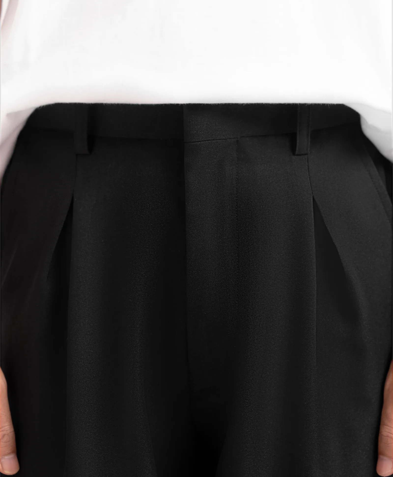 Black Classic Wide Pant