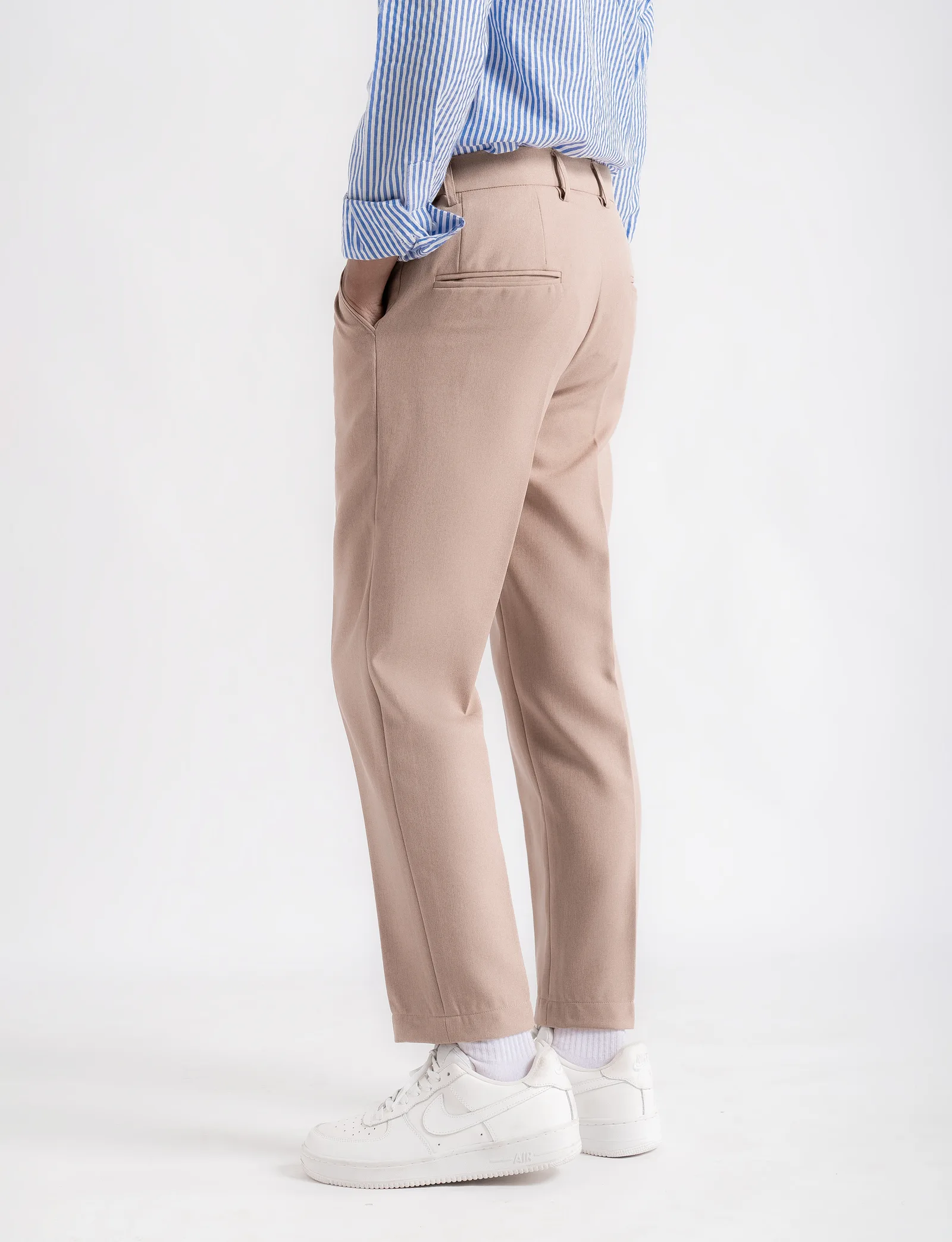 Khaki Smart Waist Ankle Prime