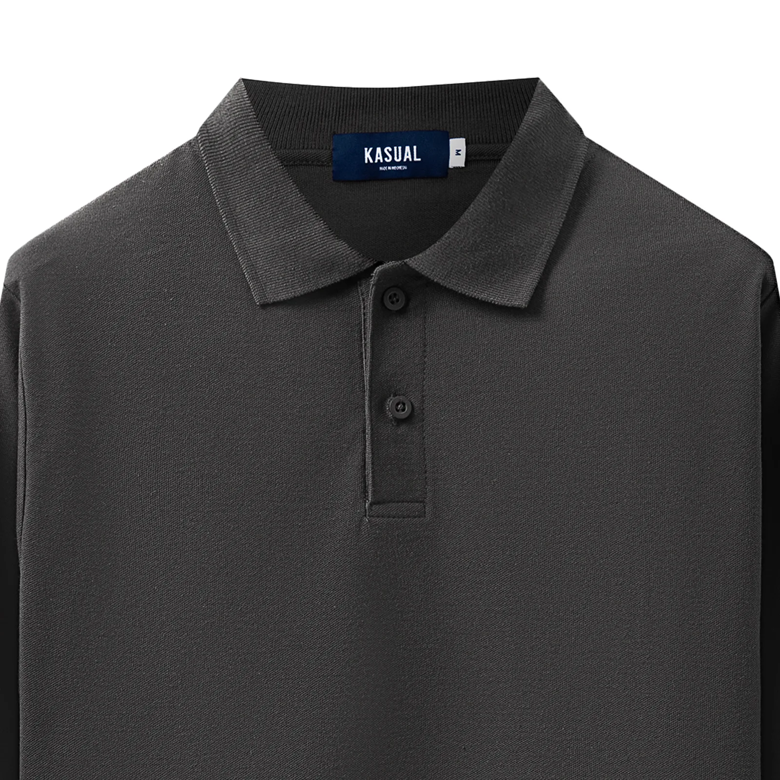 Panjang Rise Polo Dark Grey