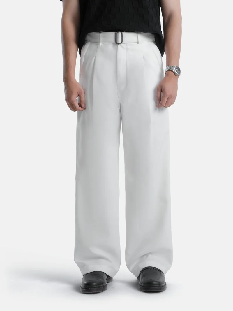 White Elite Wide Pant