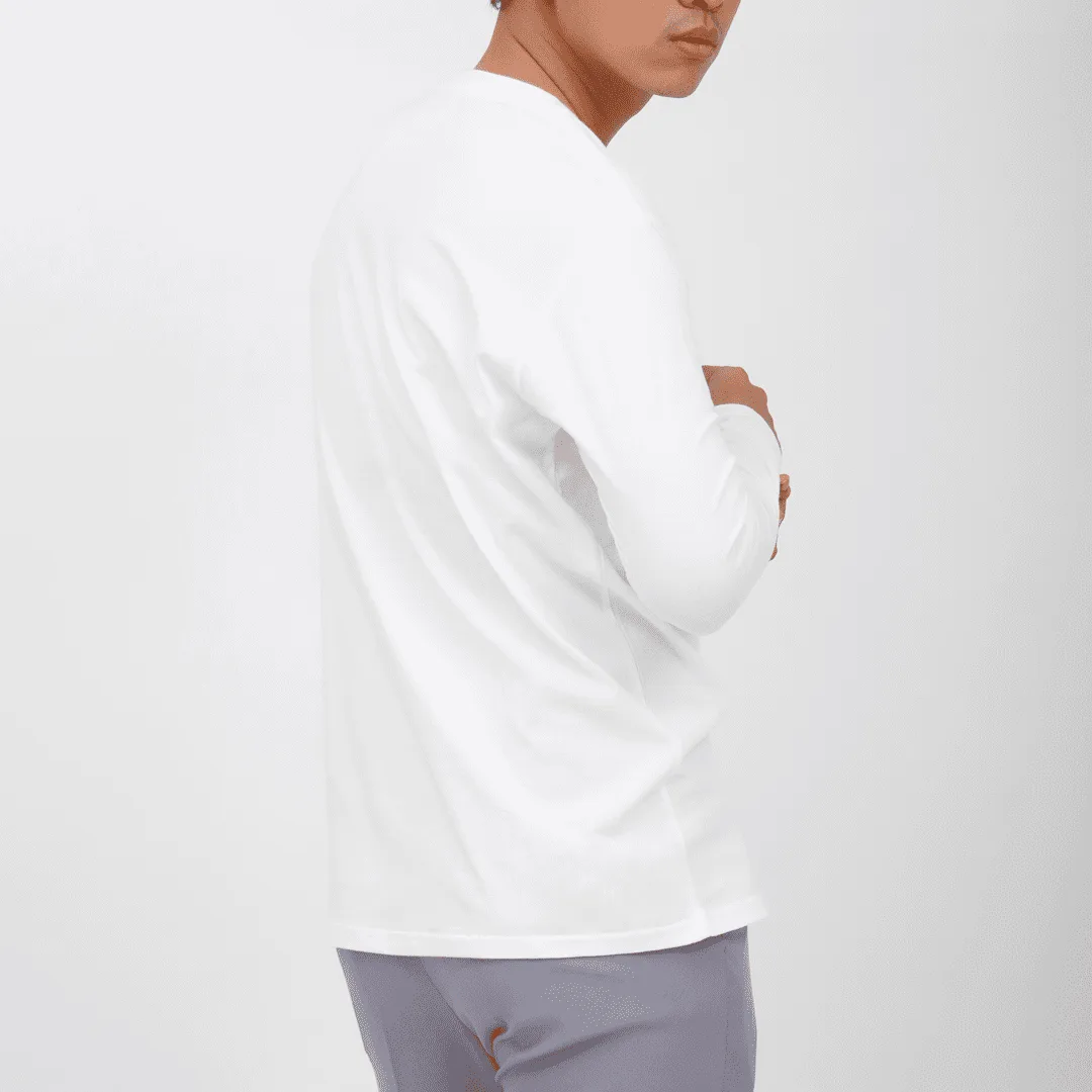 Long Crew White Tee