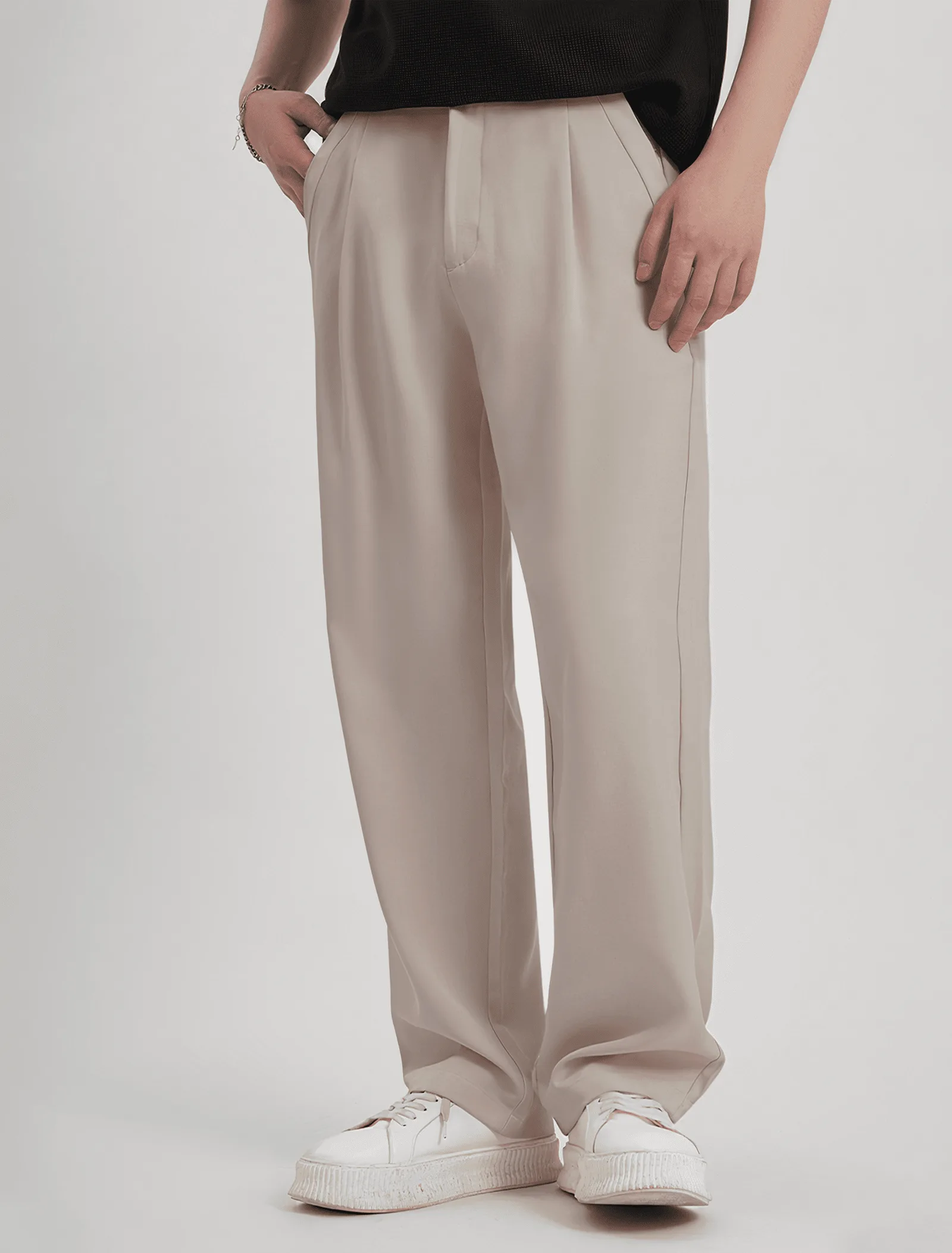 Cream Prime Wide Pant