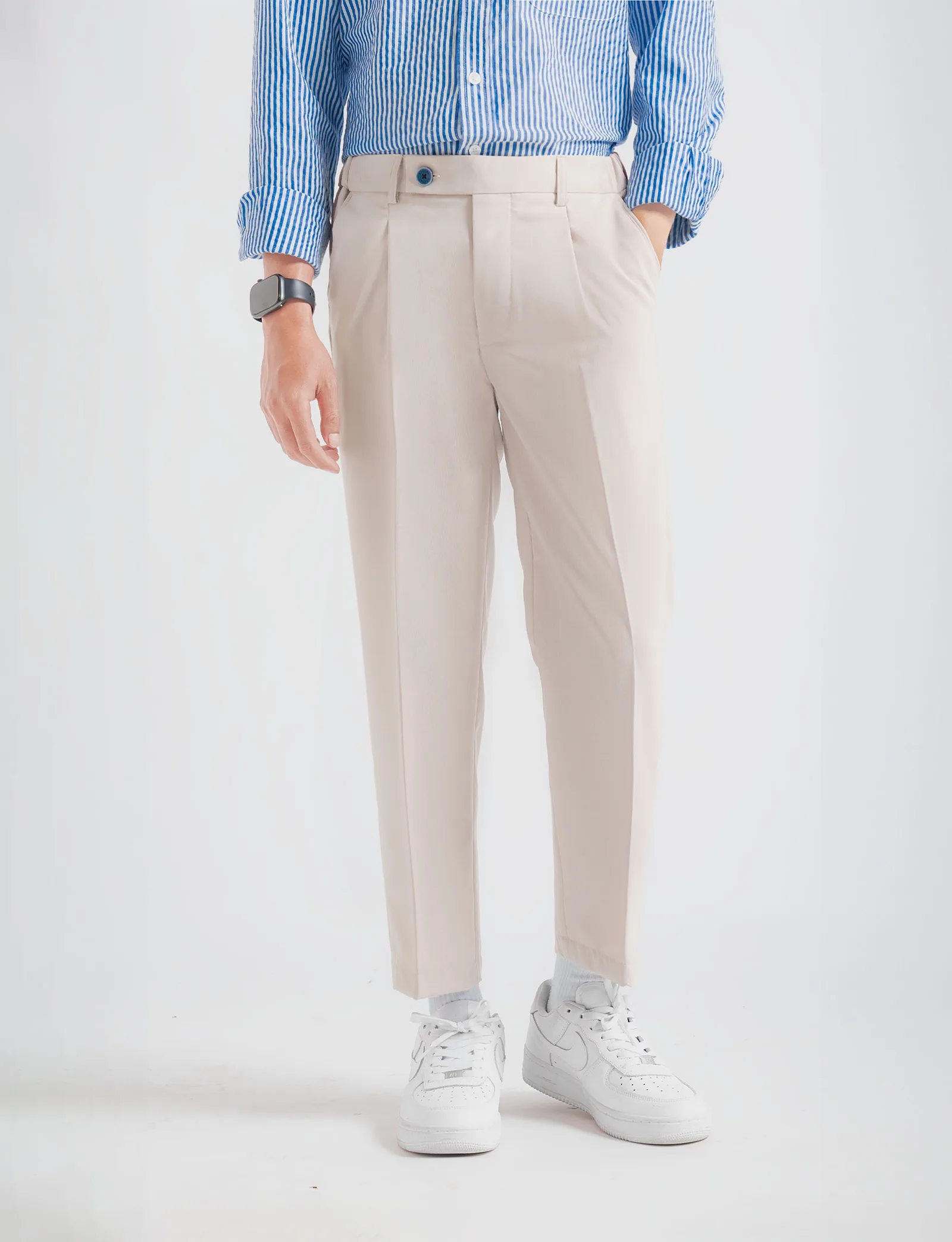 Cream Smart Waist Ankle Prime