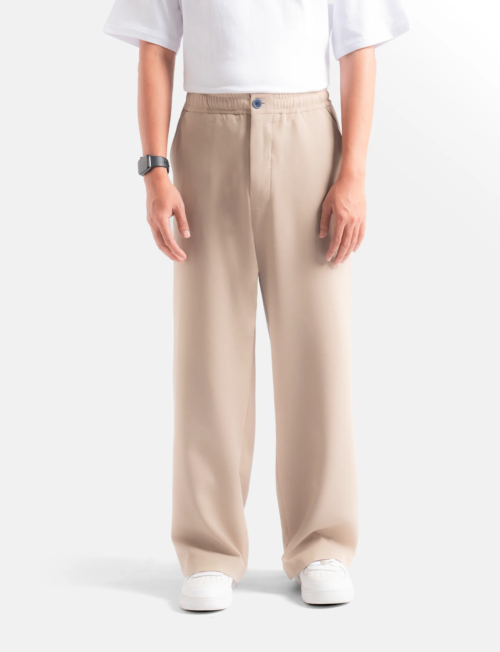 Cream Smart Wide Pant