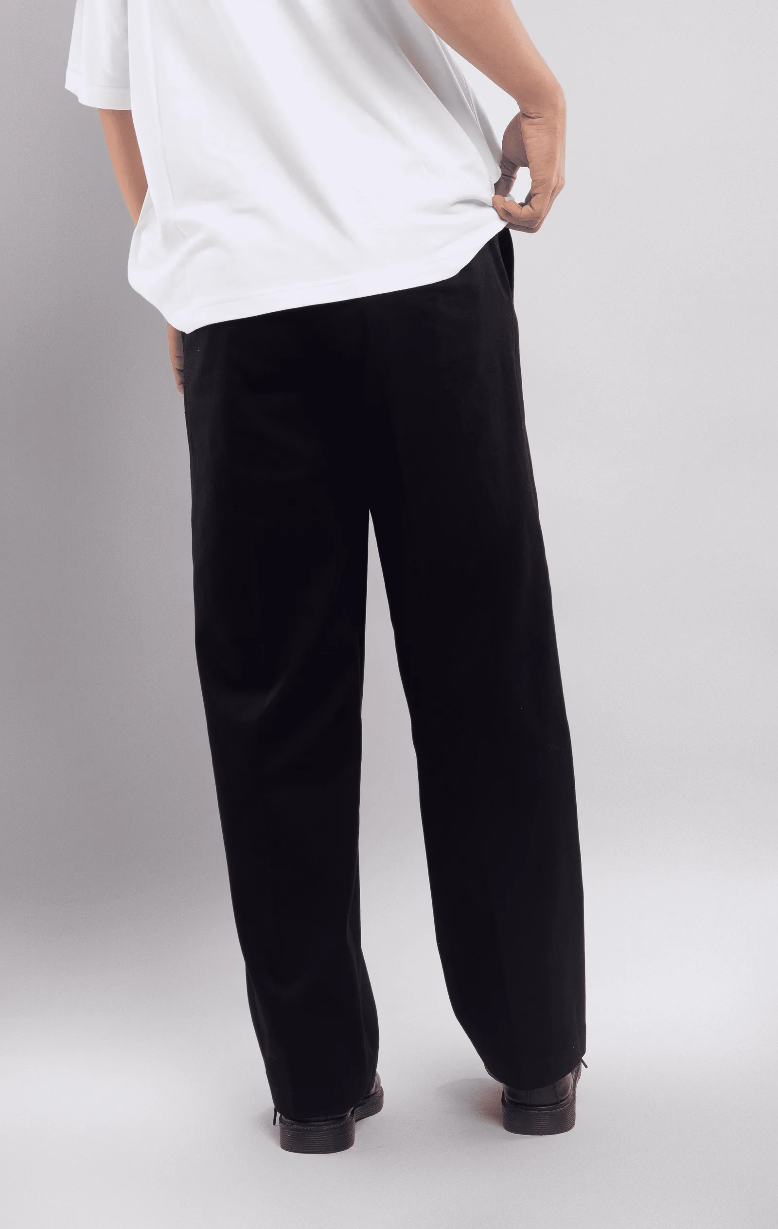 Black Chino Wide Pant
