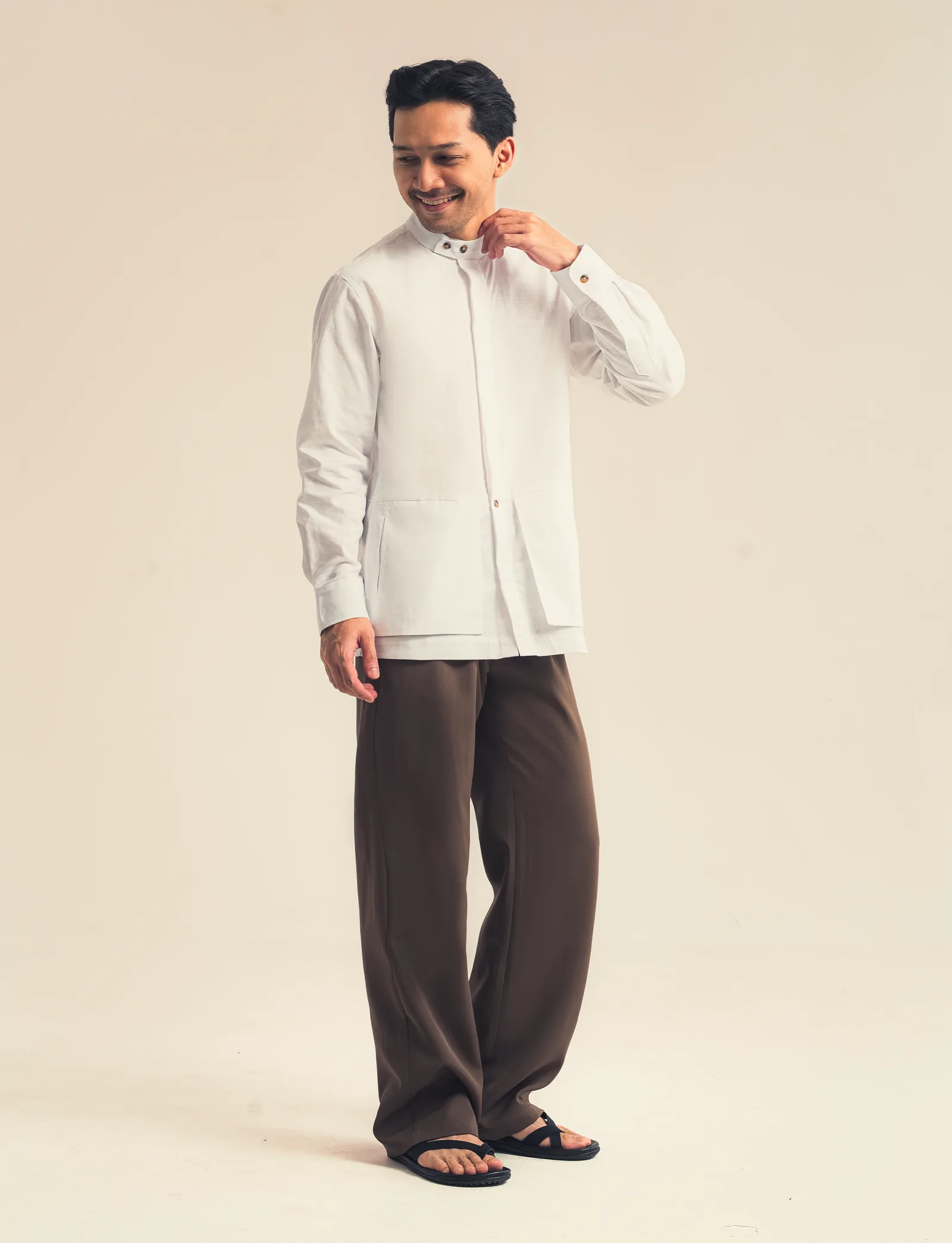 White Harun Koko Shirt