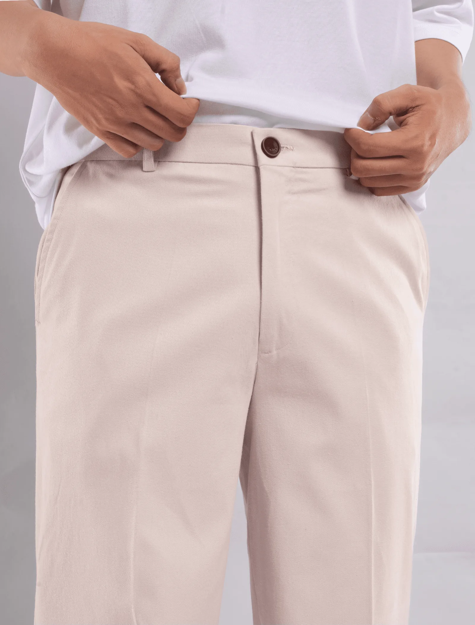 Cosmic Cream Chino Wide Pant