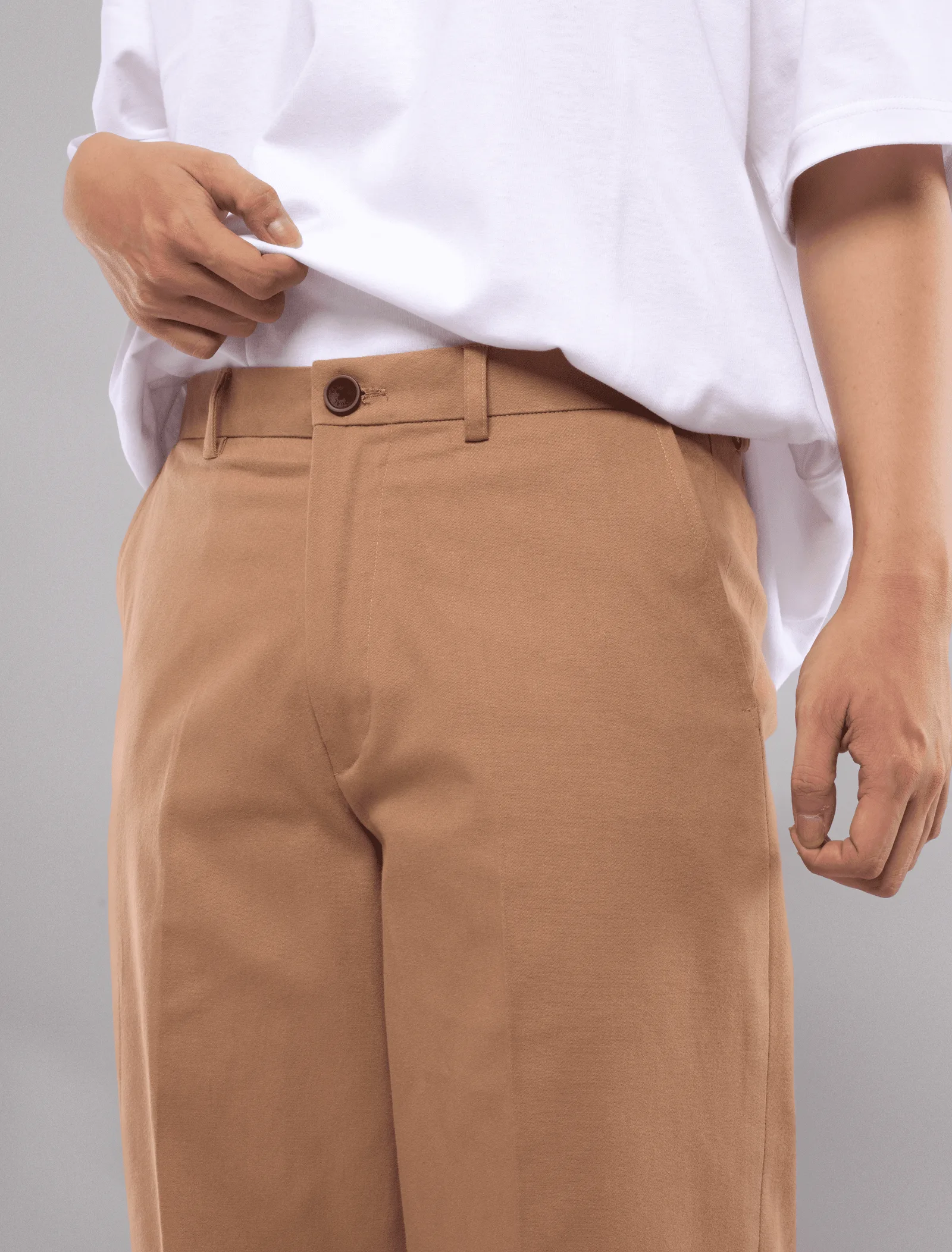Coffee Chino Wide Pant