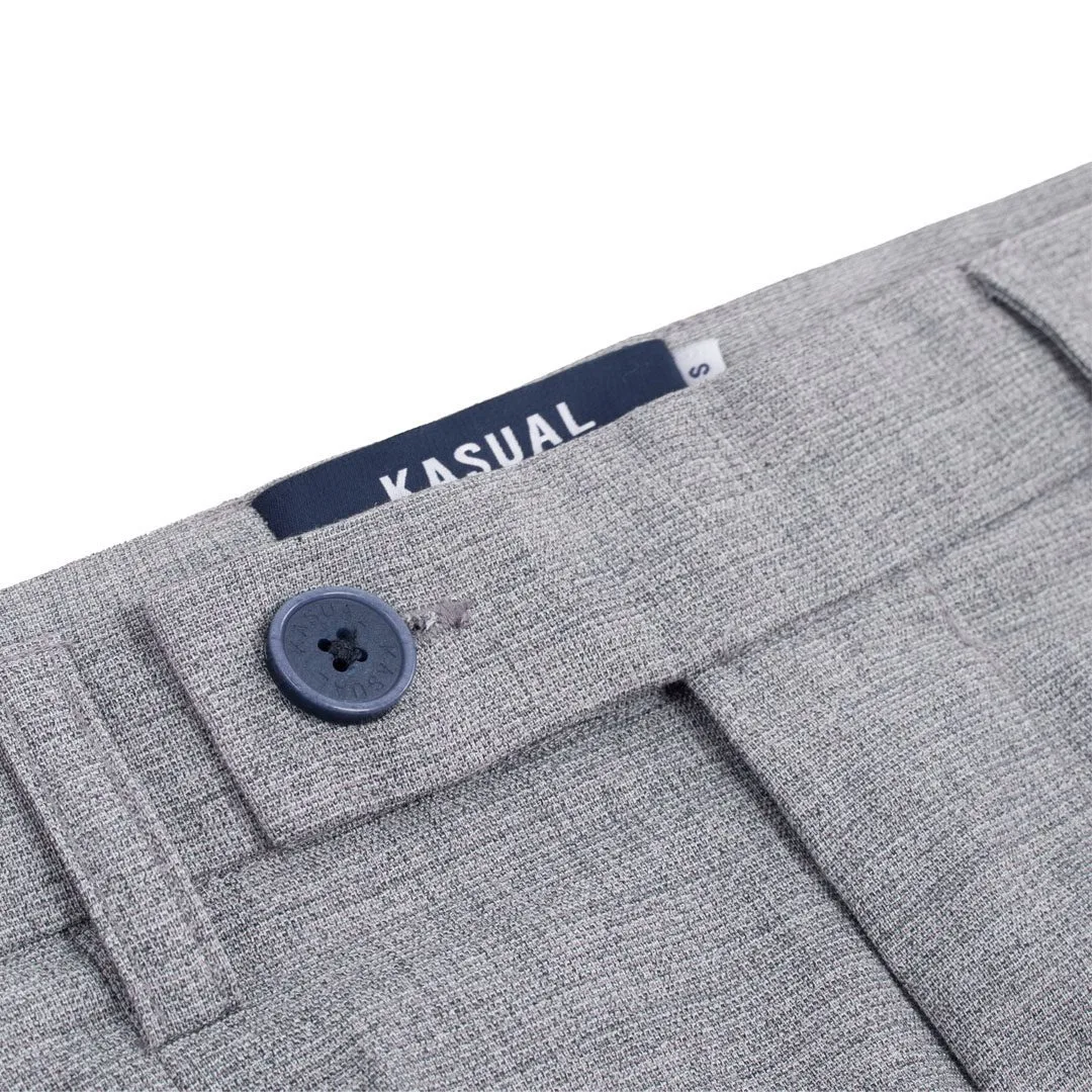 Pearl Grey Smart Waist Ankle Pant