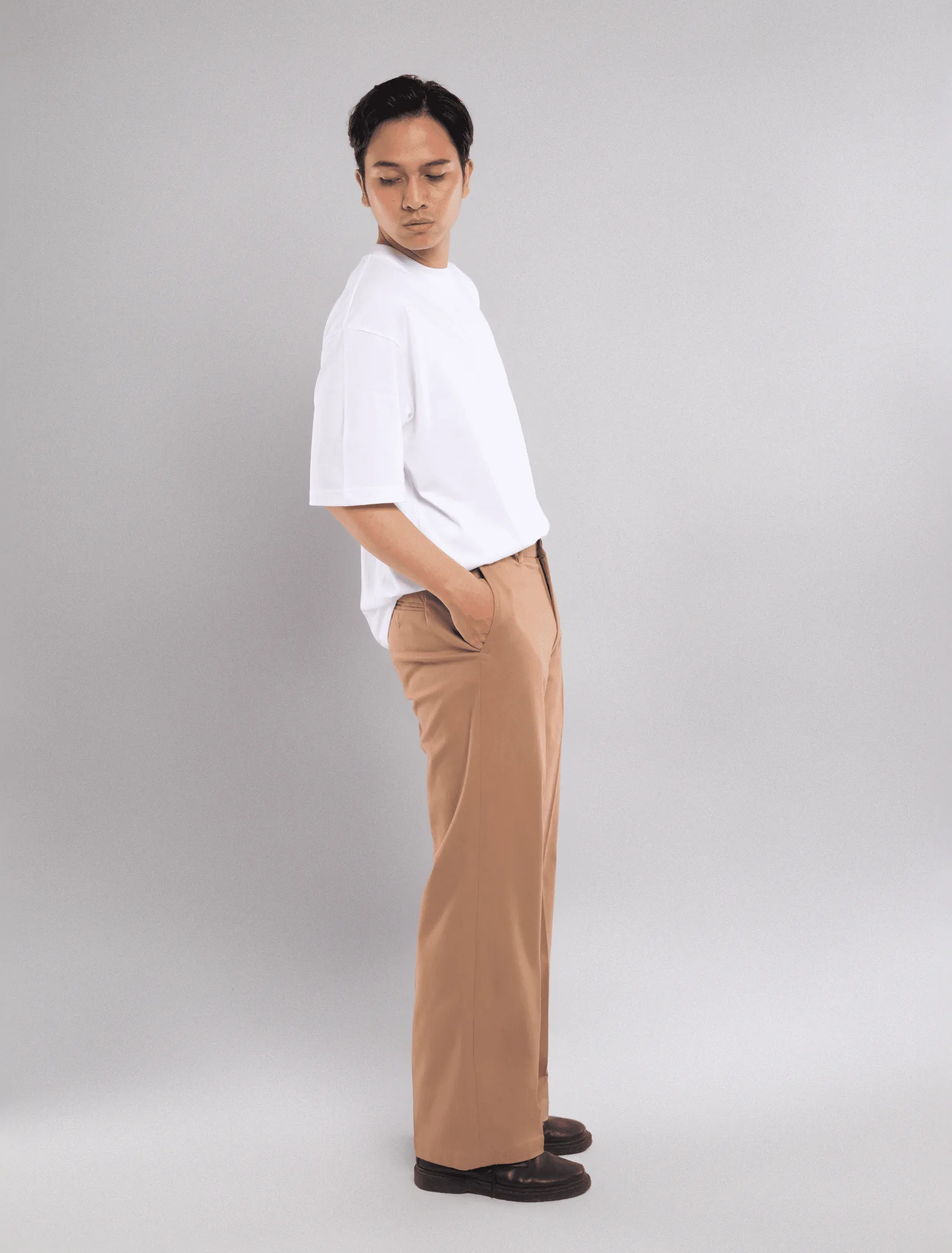 Coffee Chino Wide Pant