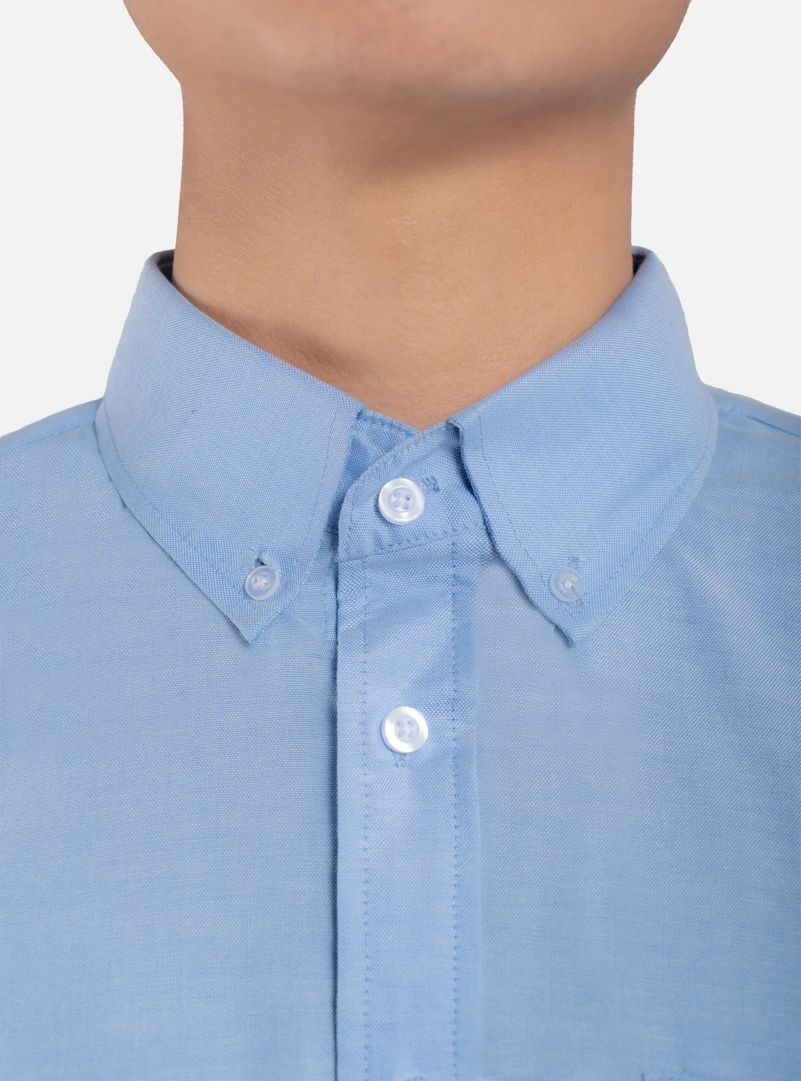 Basic Oxford Maya Blue Shirt