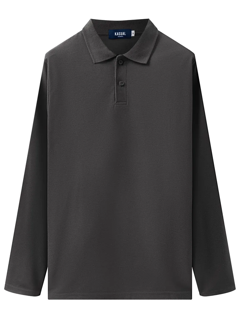 Panjang Rise Polo Dark Grey