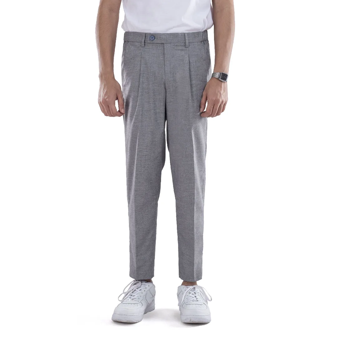 Pearl Grey Smart Waist Ankle Pant